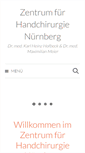 Mobile Screenshot of handchirurgie-hofbeck.de